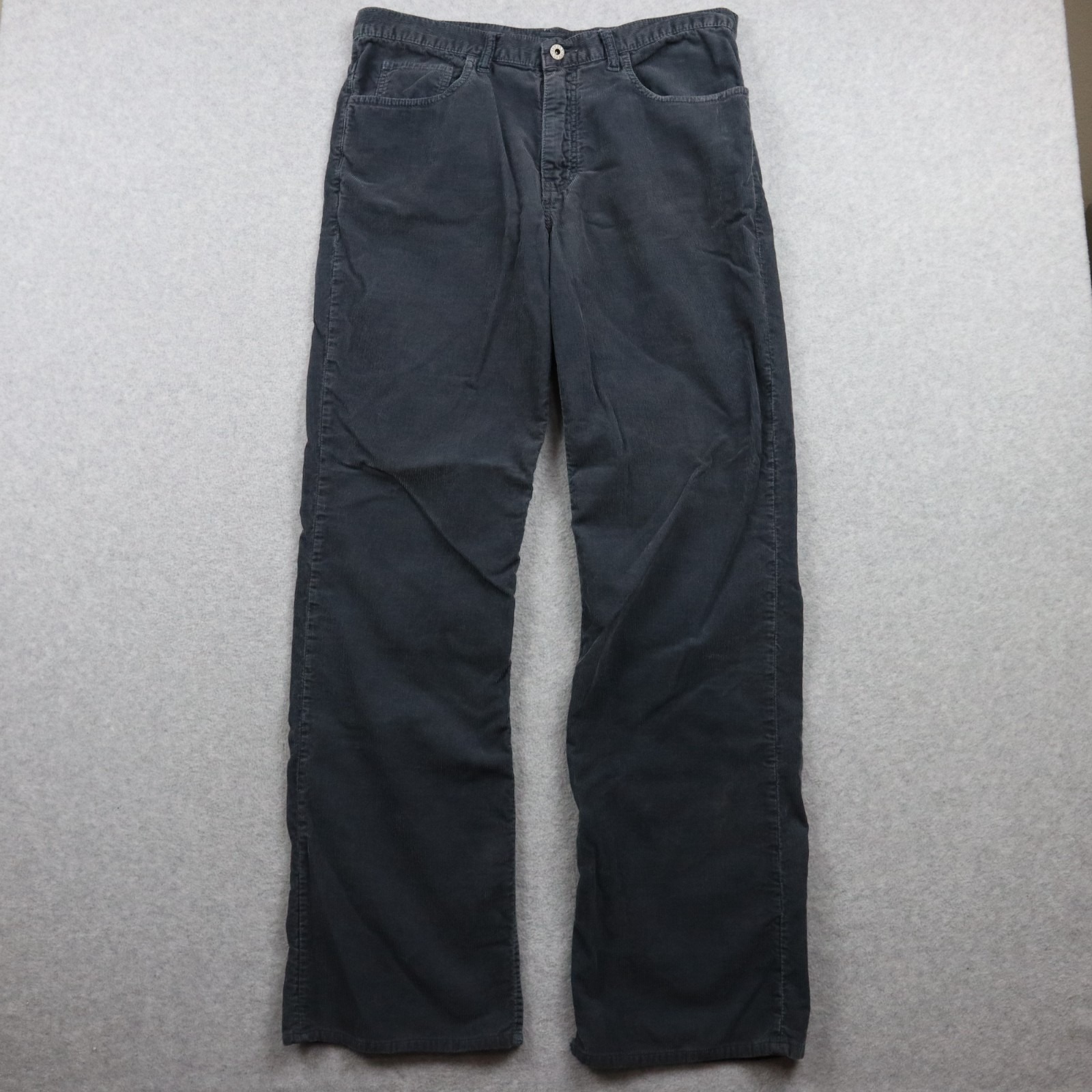 J Crew Jeans Mens 34x34 Bootcut Corduroy Casual 5-Pocket Cotton Gray